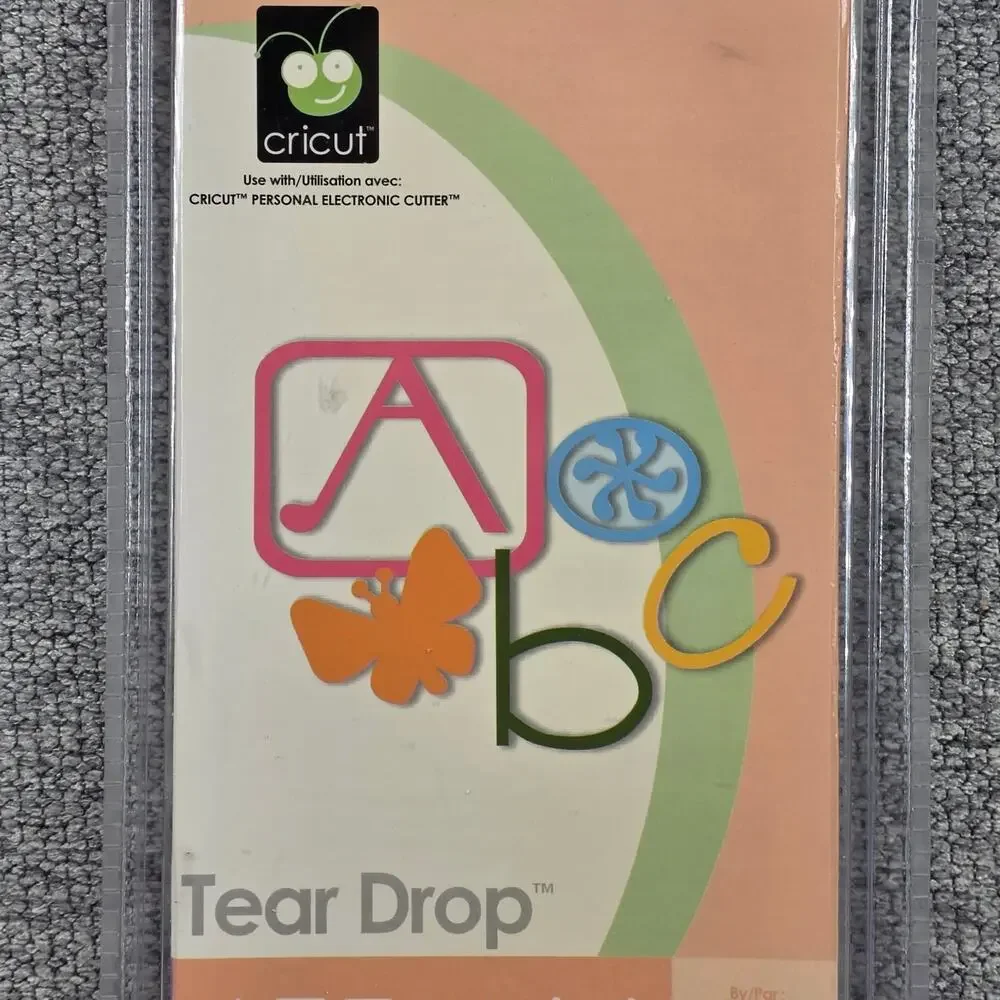 CRICUT TEAR DROP FONT CARTRIDGE – NIB – PROVO CRAFT – SCRAPBOOKING